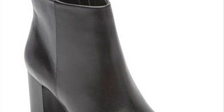 Rockport Women's Flex Gore Accent Camdyn Block Heel Zip up Leather Boots Black Size 8 M