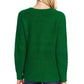 Vince Camuto Women's Ribbed V Neck Sweater Green Size Medium