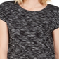 JM Collection Women's Tie Hem T-Shirt Black Size XX-Large