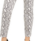 INC International Concepts Women's Snake Print Curvy Skinny Jeans Gray Size 4
