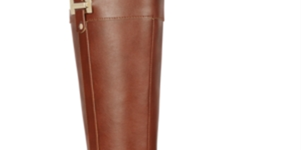 Karen Scott Women's Deliee Wide Calf Tall Boots Cognac Size 5W