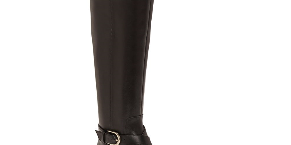 INC International Concepts Women's Fadora Leather Closed Toe Knee High Fashion Boots Brown Size 8