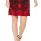 JM Collection Women's Printed Dress Black Size Petite