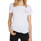 Volcom Women's Tee Shirts Logo Easy Babe Rad Tee White Size L
