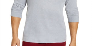 Club Room Men's Henley Shirt Gray Size XX-Large