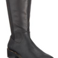 Material Girl Women's Darcell Leather Almond Toe Over Knee Fashion Boots Black Size 8 M