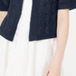 Robbie Bee Women's Pointelle Knit Shrug Blue Size Petite
