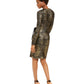 INC International Concepts Women's Mini Wrap Dress Gold Size X-Small