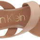 Calvin Klein Women's Lancy Nappa Open toe Ankle Strap Heel Casual Dress Shoe Brown Size 11 M