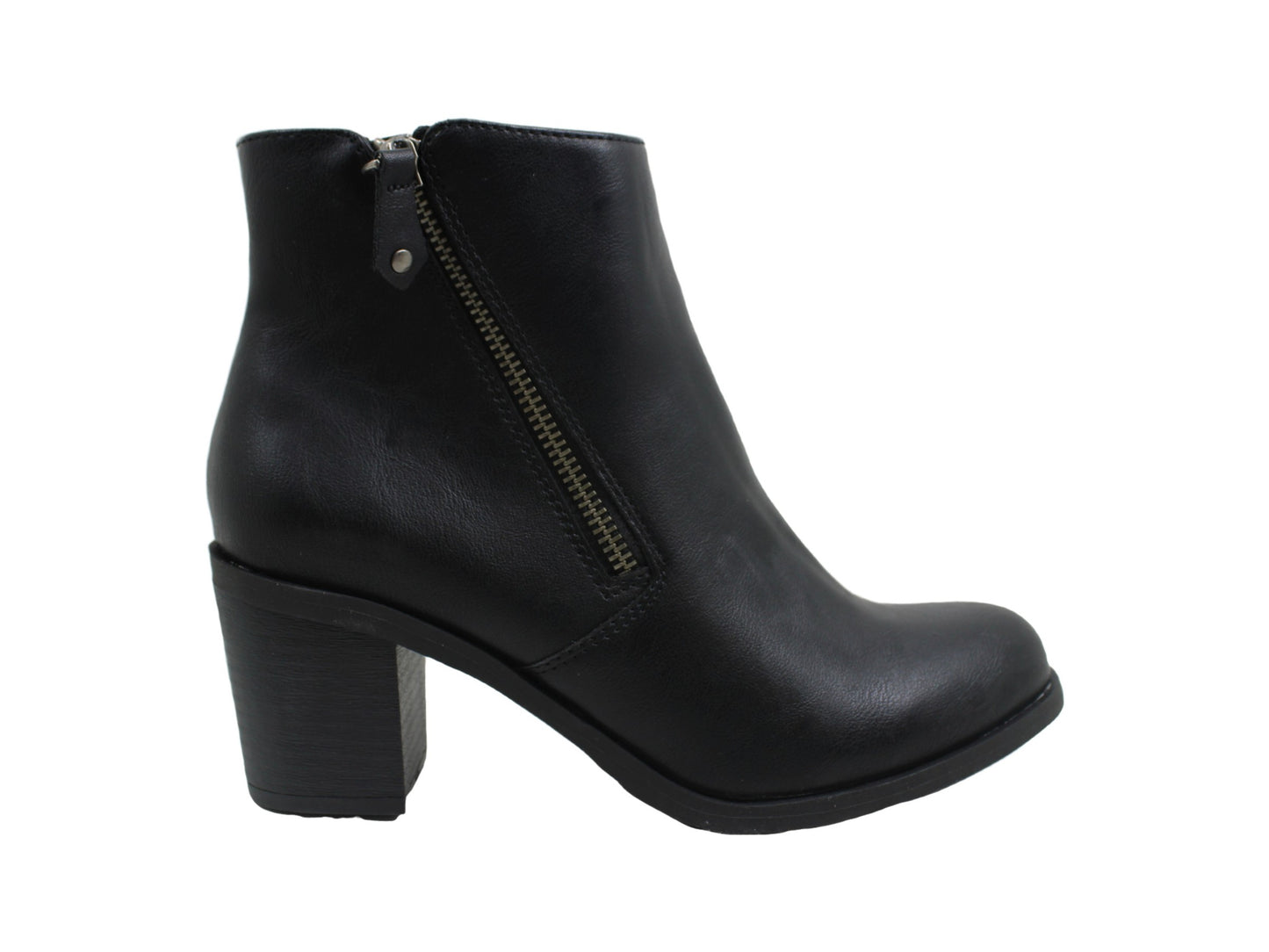 American Rag Women's Demitra Leather Almond Toe Ankle Fashion Boots Black Size 9 M