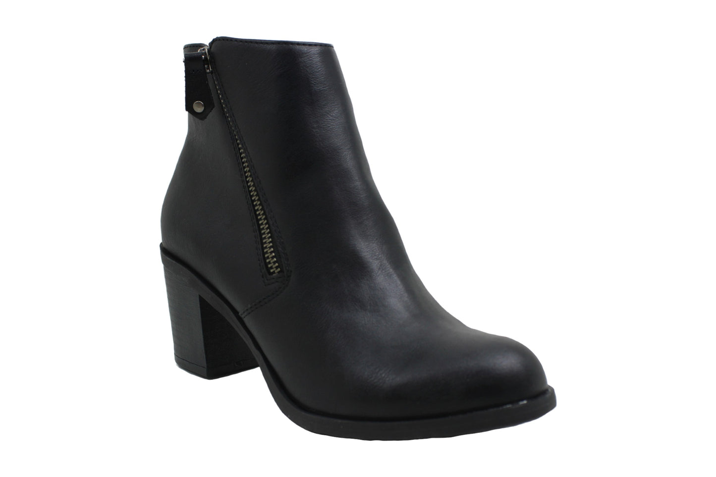 American Rag Women's Demitra Leather Almond Toe Ankle Fashion Boots Black Size 9 M