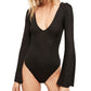 Free People Women's Bodysuit Black Size X-Small