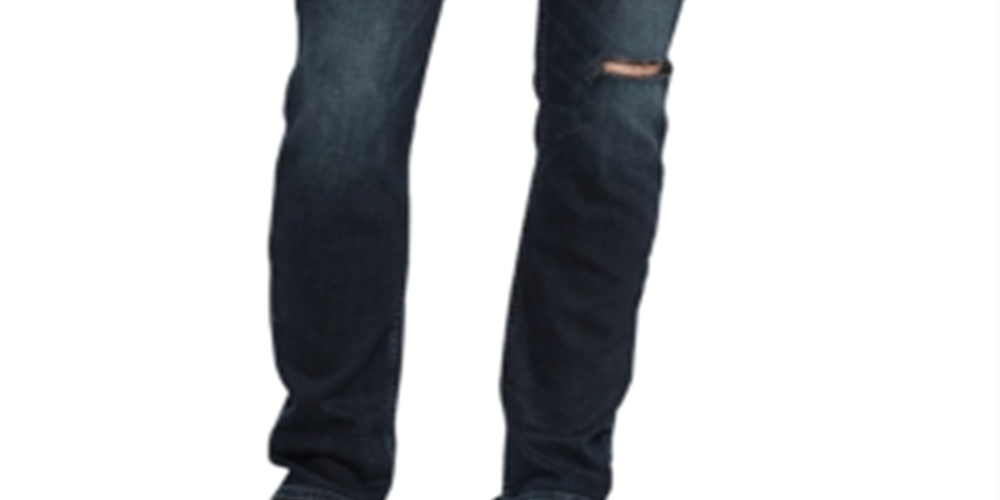 Calvin Klein Men's Slim Fit Stretch Destroyed Jeans Black Size 32x32