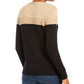Charter Club Women's Metallic Colorblocked Crewneck Sweater Brown Size X-Small
