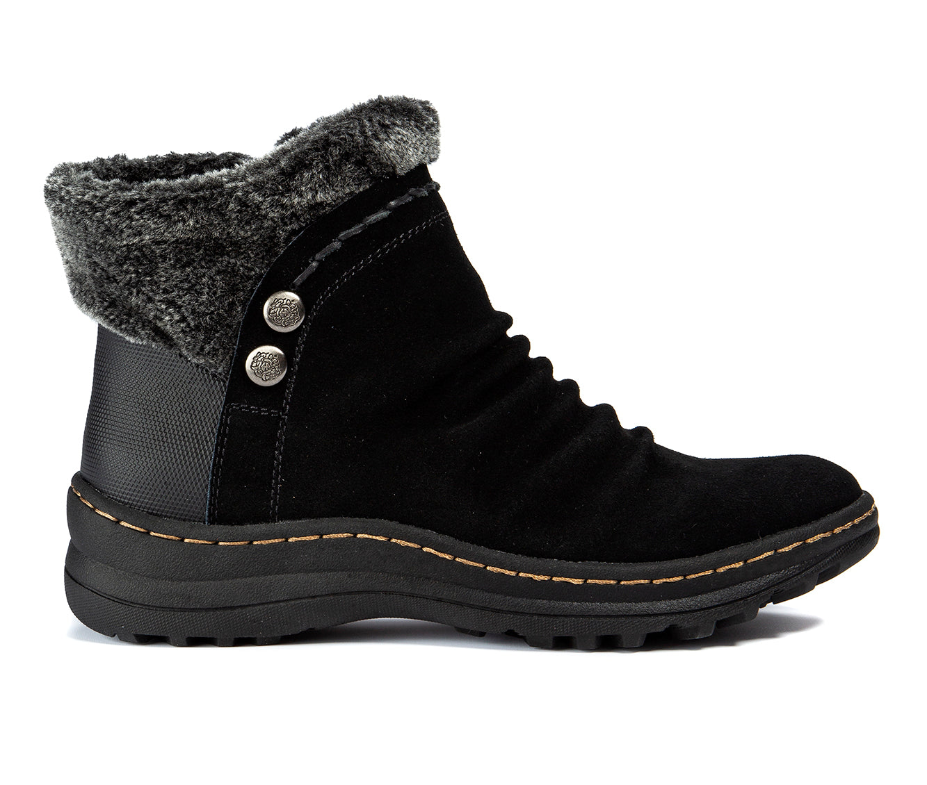 Baretraps Women's Alick Faux Fur Cold Weather Winter Boots Black Size 11 M