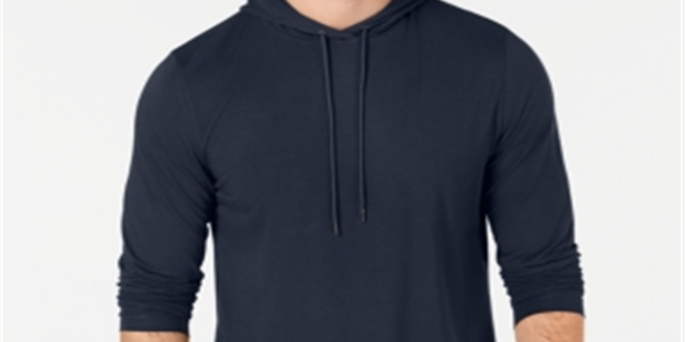 Alfani Men's Stretch Hoodie Blue Size Medium