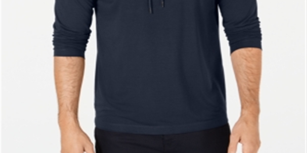 Alfani Men's Stretch Hoodie Blue Size Medium