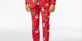 OppoSuits Men's Christmas Costume Suit Red Size 38