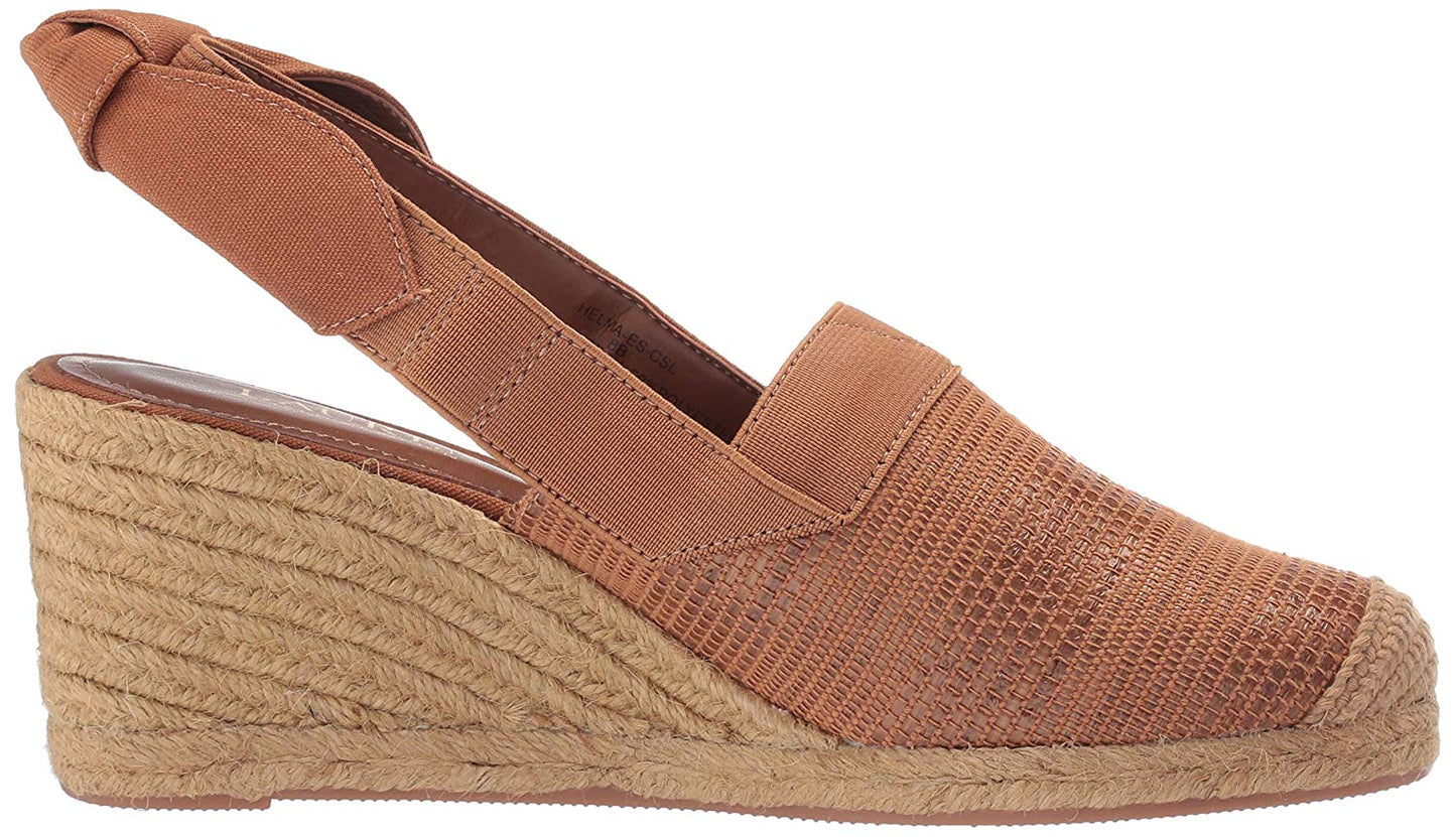 Ralph Lauren Women's Helma Espadrille Wedge Sandal Brown Size 10 B