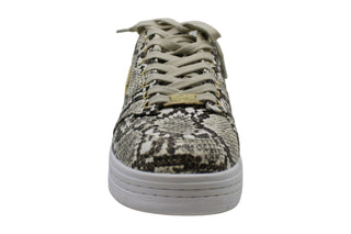 Guess Women's Rigster5 Low Top Lace up Fashion Sneakers Brown Size 10 M