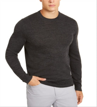 Alfani Men's Deep Crewneck Pullover Long Sleeve Sweater Black Size XX-Large