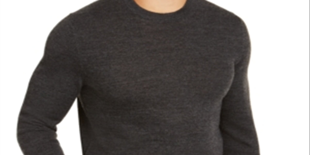 Alfani Men's Deep Crewneck Pullover Long Sleeve Sweater Black Size XX-Large