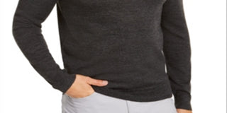 Alfani Men's Deep Crewneck Pullover Long Sleeve Sweater Black Size XX-Large