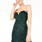 Trixxi Women's Mini Fit Flare Evening Dress Green Size 13