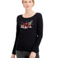 Karen Scott Women's Plaid Truck Cotton Top Black Size Medium