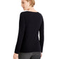 Karen Scott Women's Plaid Truck Cotton Top Black Size Medium