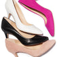 INC International Concepts Women's Zitah Embellished Almond Toe Pumps White Size 10 M
