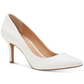 INC International Concepts Women's Zitah Embellished Almond Toe Pumps White Size 10 M