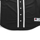 Champion Women's Mesh Button Down Baseball Jersey Black Size XX-Large