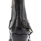 DKNY Women's Padded Mina Square Toe Block Heel Zip up Leather Booties Black Size 8.5 M
