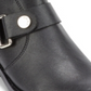 DKNY Women's Padded Mina Square Toe Block Heel Zip up Leather Booties Black Size 8.5 M