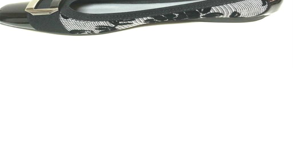 Anne Klein Women's Uplift2 Fabric Square Toe Ballet Flats Black Size -10 M