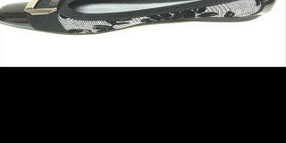 Anne Klein Women's Uplift2 Fabric Square Toe Ballet Flats Black Size -10 M