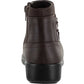 Easy Street Women's Round Toe Wedge Zip up Booties Brown 8.5 M