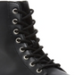 Steve Madden Women's Faux Leather Lug Sole Slasher Combat Boots Black Size 8 M