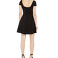 B. Darlin Junior's Scalloped Skater Dress Black Size 7-8