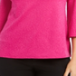 JM Collection Women's Textured Grommet Trim Keyhole Top Pink Size Large