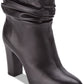 DKNY Women's Sabel Leather Almond Toe Ankle Fashion Boots Black Size 8