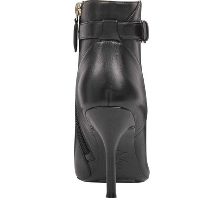 Nine West Women's Fatrina Leather Bootie Black Size 8.5 M