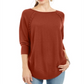 Style & Co Women's Lace up Chevron Trim Sweater Orange Size XX-Large