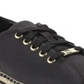 DKNY Women's Adrian Platformes Fabric Low Top Lace up Fashion Black Size 8
