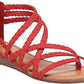Carlos By Carlos Santana Women's Amara Strappy Sandal Red Size 10 M