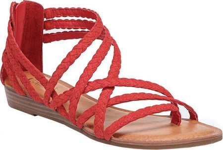 Carlos By Carlos Santana Women's Amara Strappy Sandal Red Size 10 M