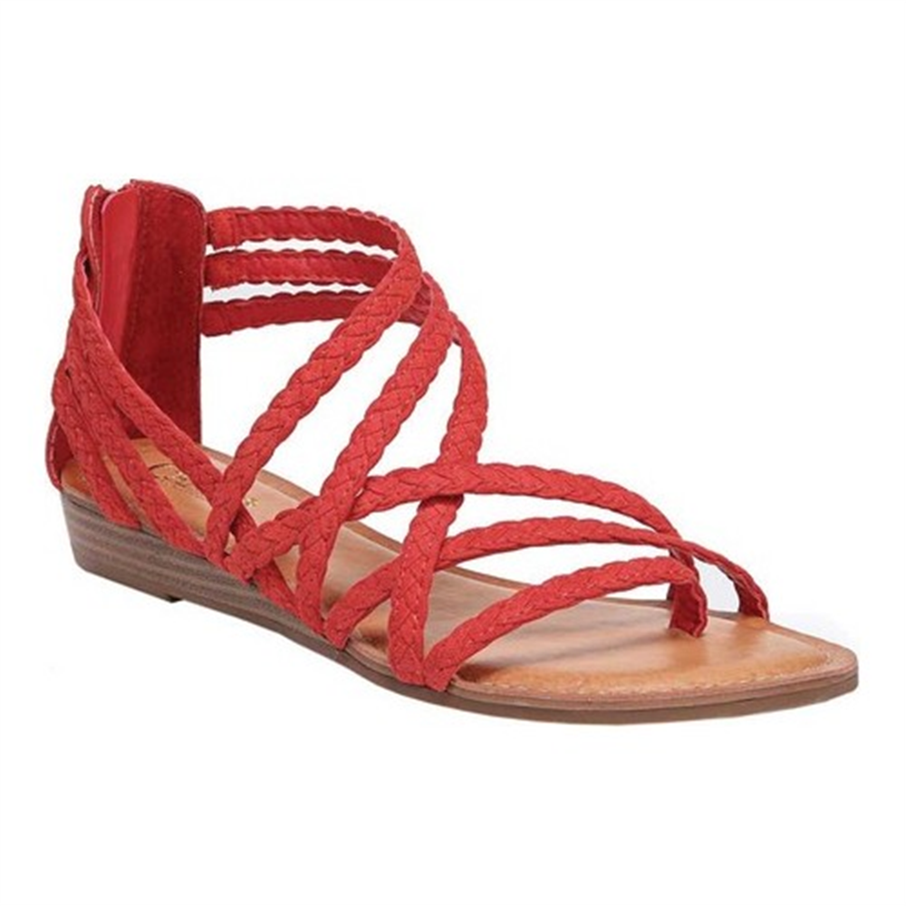 Carlos By Carlos Santana Women's Amara Strappy Sandal Red Size 10 M