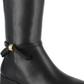 Nanette Lepore Women's Margaux Leather Pull on Riding Boots Black Size 8.5 M