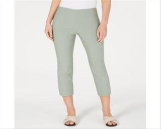 Charter Club Women's Pull on Capri Pants Green Size 8 Petite